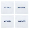 Chefanie Place Settings & Linens|Oy Vey Yiddish Cocktail Napkins, Set of 4
