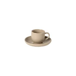 Costa Nova Dinnerware|Pacifica Collection Coffee Cups & Saucers in Chestnut, Set of 6