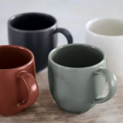 Costa Nova Dinnerware|Pacifica Collection Mugs in Salt, Set of 6