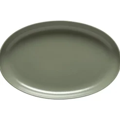 Costa Nova Dinnerware|Pacifica Collection Oval Plates in Artichoke, Set of 6