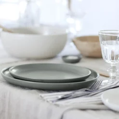 Costa Nova Dinnerware|Pacifica Collection Oval Platter in Artichoke