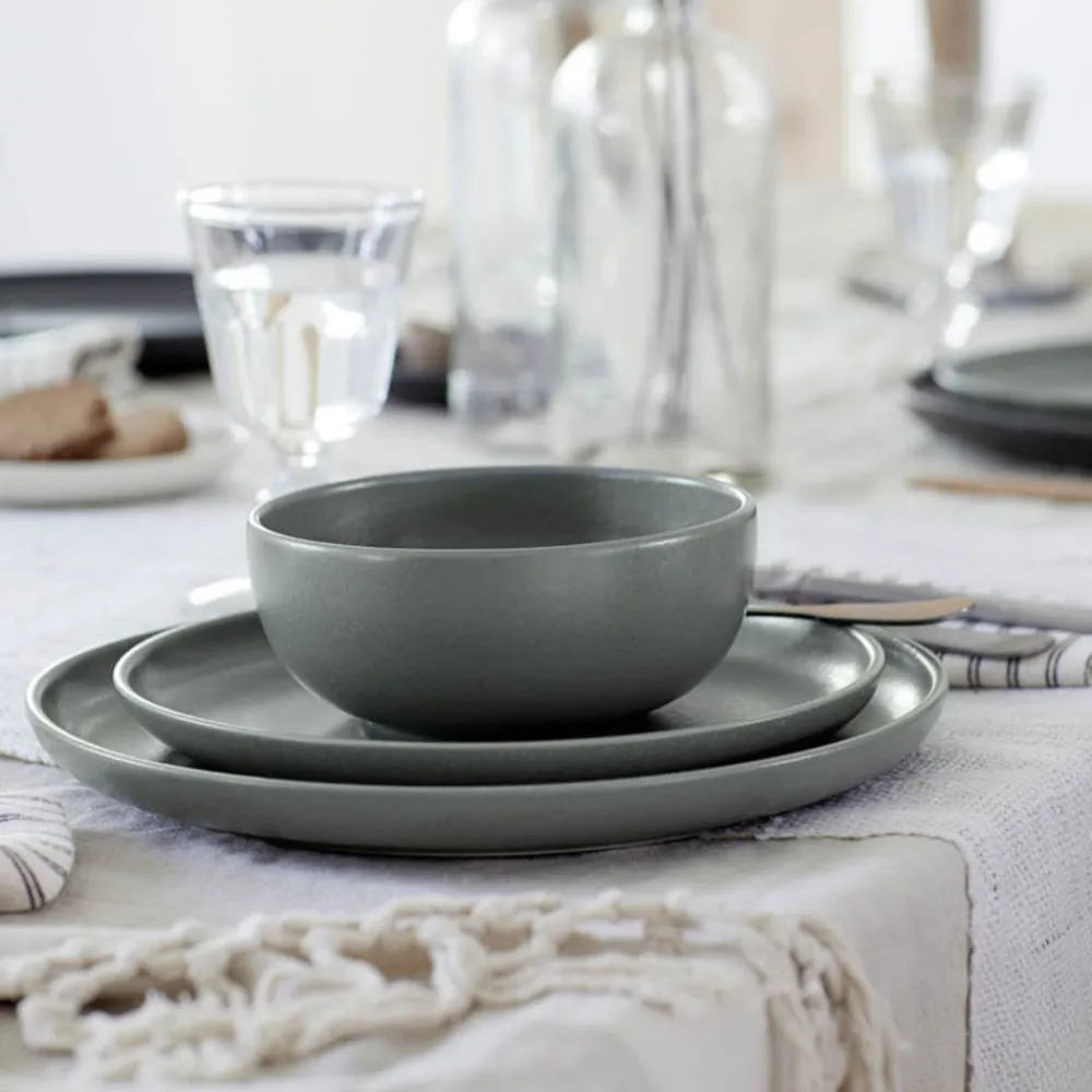 Costa Nova Dinnerware|Pacifica Collection Serving Bowl 10" in Artichoke