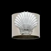 Joanna Buchanan Place Settings & Linens|Painted Shell Napkin Rings in White, Set of Two