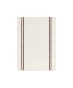 Rebecca Udall Place Settings & Linens|Pair of Striped Linen Tea Towels in Chocolate, Set of 2