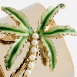 Joanna Buchanan Place Settings & Linens|Palm Tree Napkin Rings, Set of Two