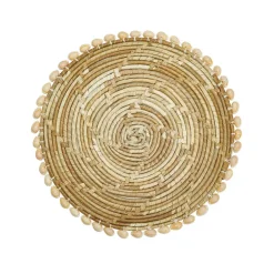 Two's Company Place Settings & Linens|Pandan & Seashells Placemats, Set of 4