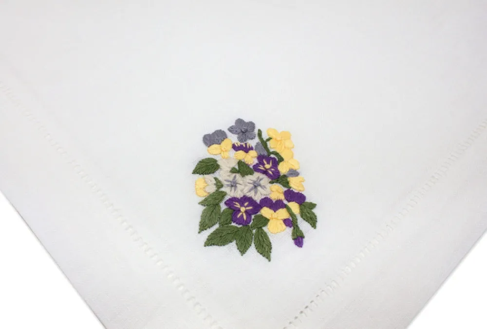 Chefanie Place Settings & Linens|Pansy Dinner Napkins, Set of 4