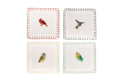 Francesca Miranda Place Settings & Linens|Parakeet Cocktail Napkin, Set of 4