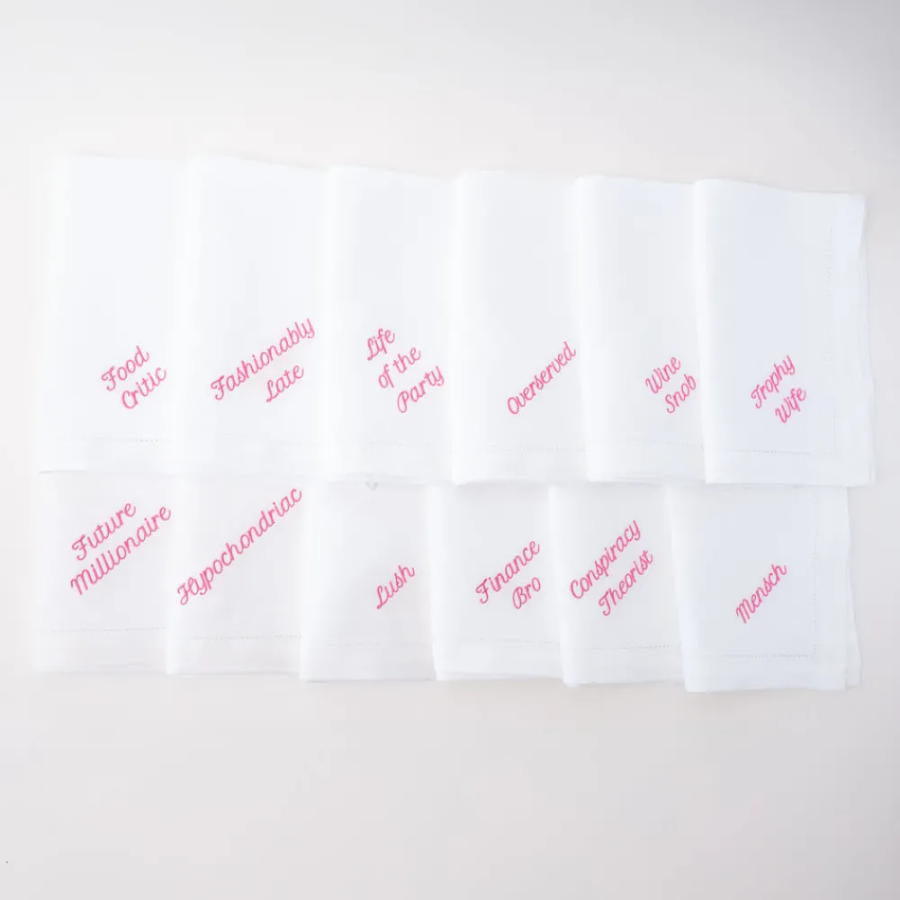 No Reservations Place Settings & Linens|Party Archetype Dinner Napkins, Set of 12