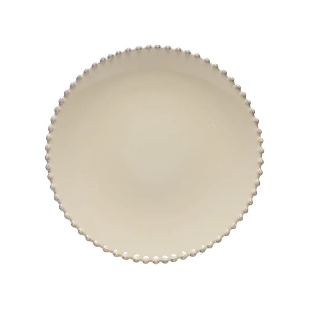 Costa Nova Dinnerware|Pearl Collection Dinner Plates in Cream, Set of 6