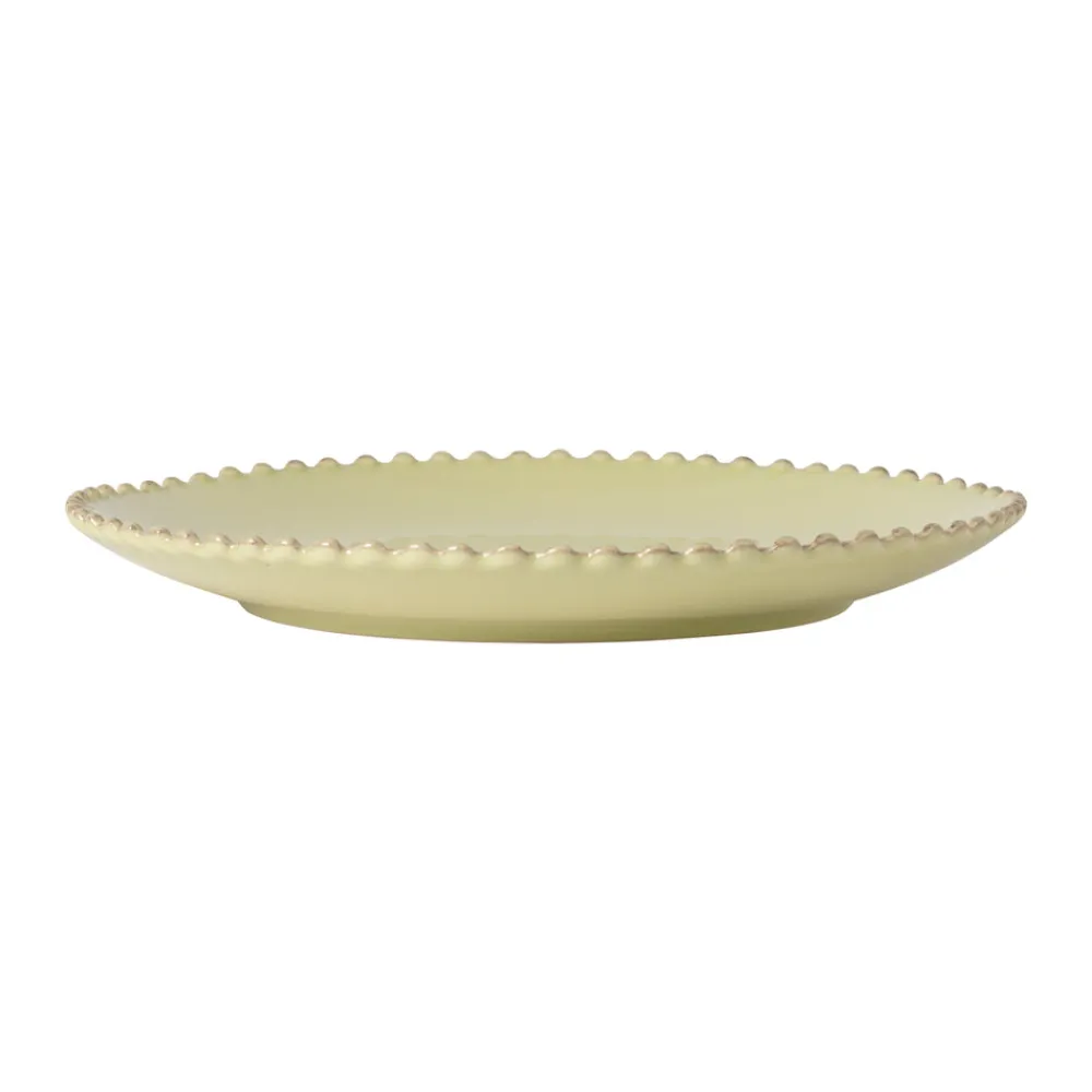 Costa Nova Dinnerware|Pearl Collection Dinner Plates in Lilly Green, Set of 6