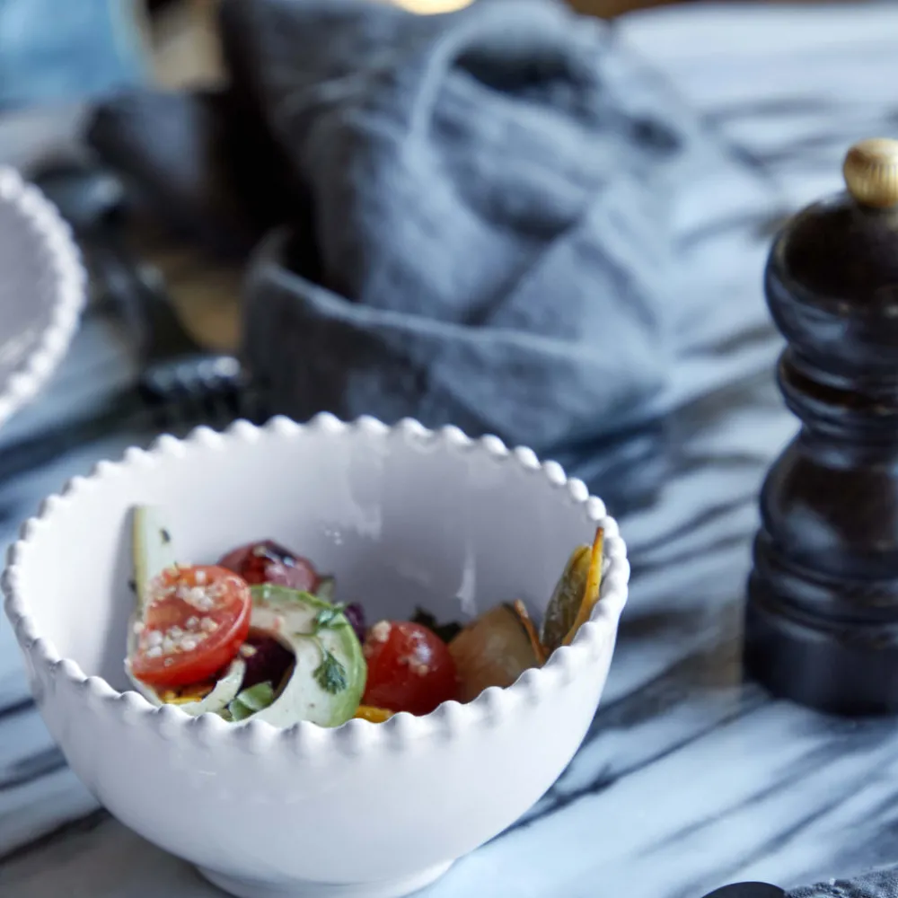 Costa Nova Dinnerware|Pearl Collection Fruit Bowls in White, Set of 6