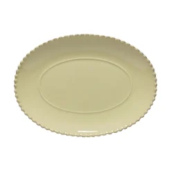 Costa Nova Dinnerware|Pearl Collection Oval Platter 14" in Lilly Green