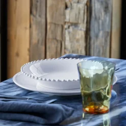 Costa Nova Dinnerware|Pearl Collection Pasta Plates in White, Set of 6