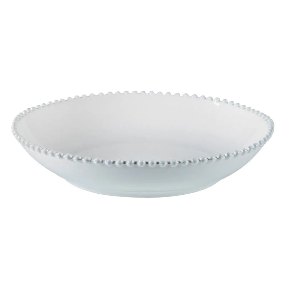Costa Nova Dinnerware|Pearl Collection Pasta/Serving Bowl 13" in White