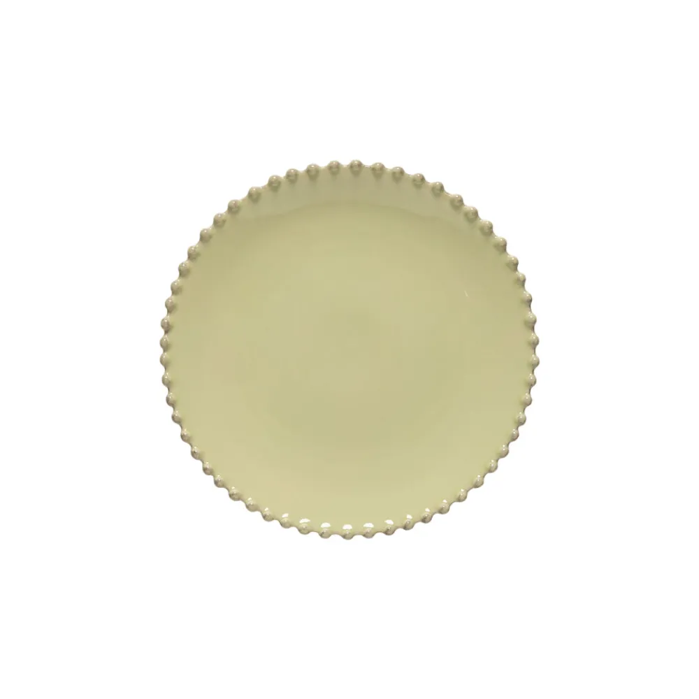 Costa Nova Dinnerware|Pearl Collection Salad Plates in Lilly Green, Set of 6