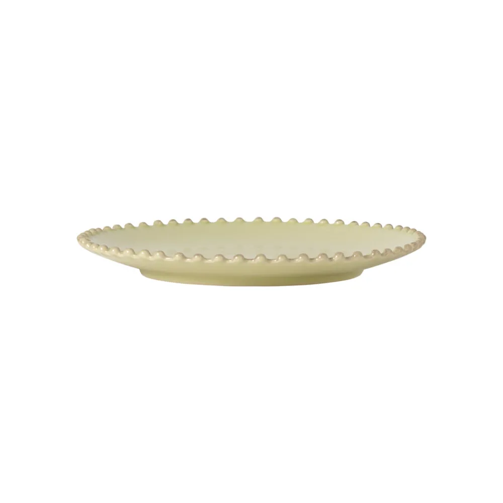 Costa Nova Dinnerware|Pearl Collection Salad Plates in Lilly Green, Set of 6