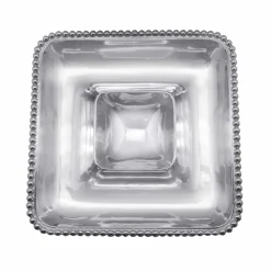 Mariposa Dinnerware|Pearled Square Chip & Dip