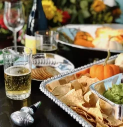 Mariposa Dinnerware|Pearled Square Chip & Dip