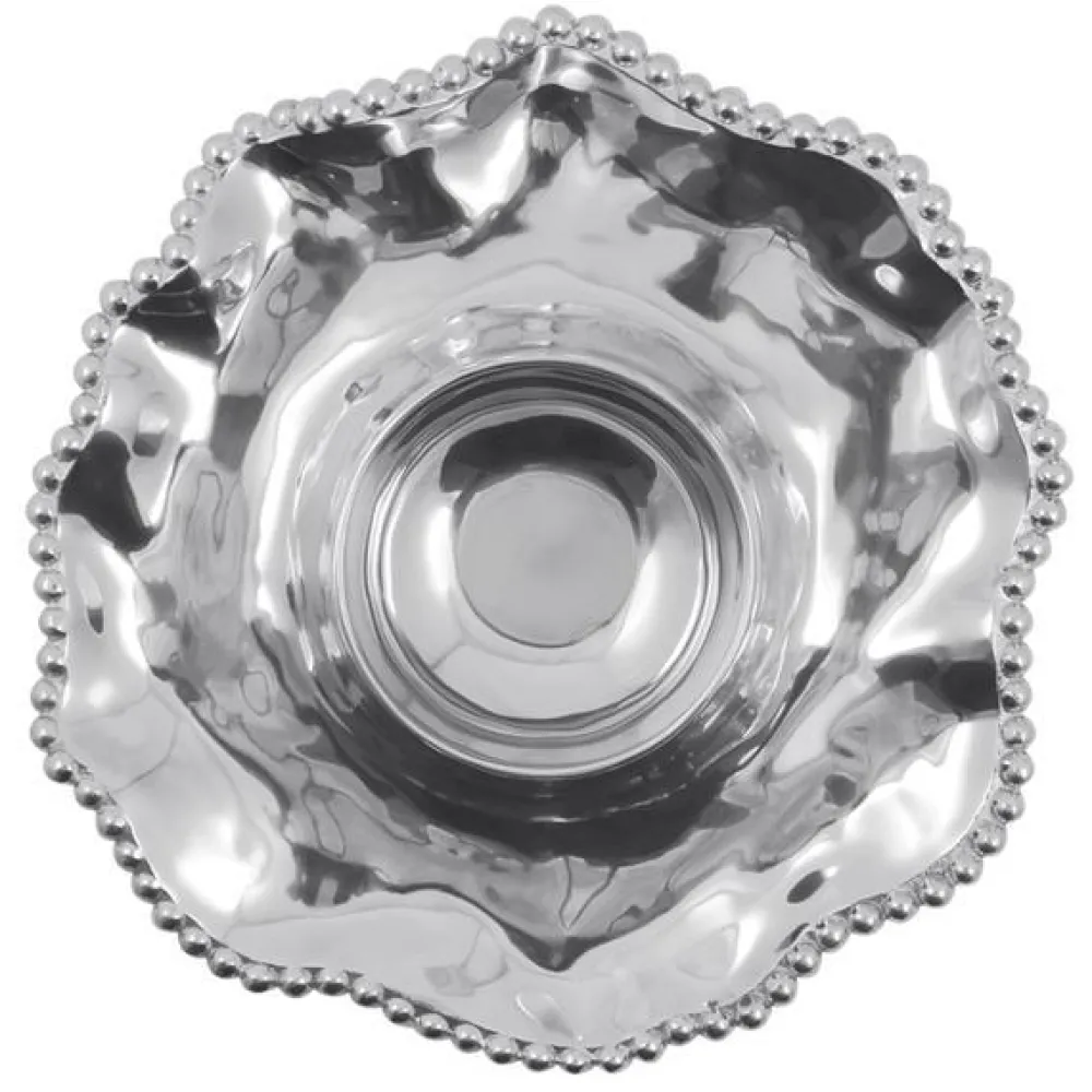 Mariposa Dinnerware|Pearled Wavy Chip & Dip