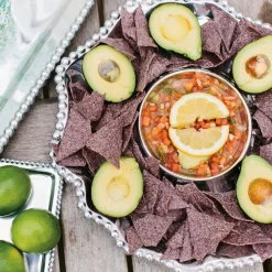 Mariposa Dinnerware|Pearled Wavy Chip & Dip