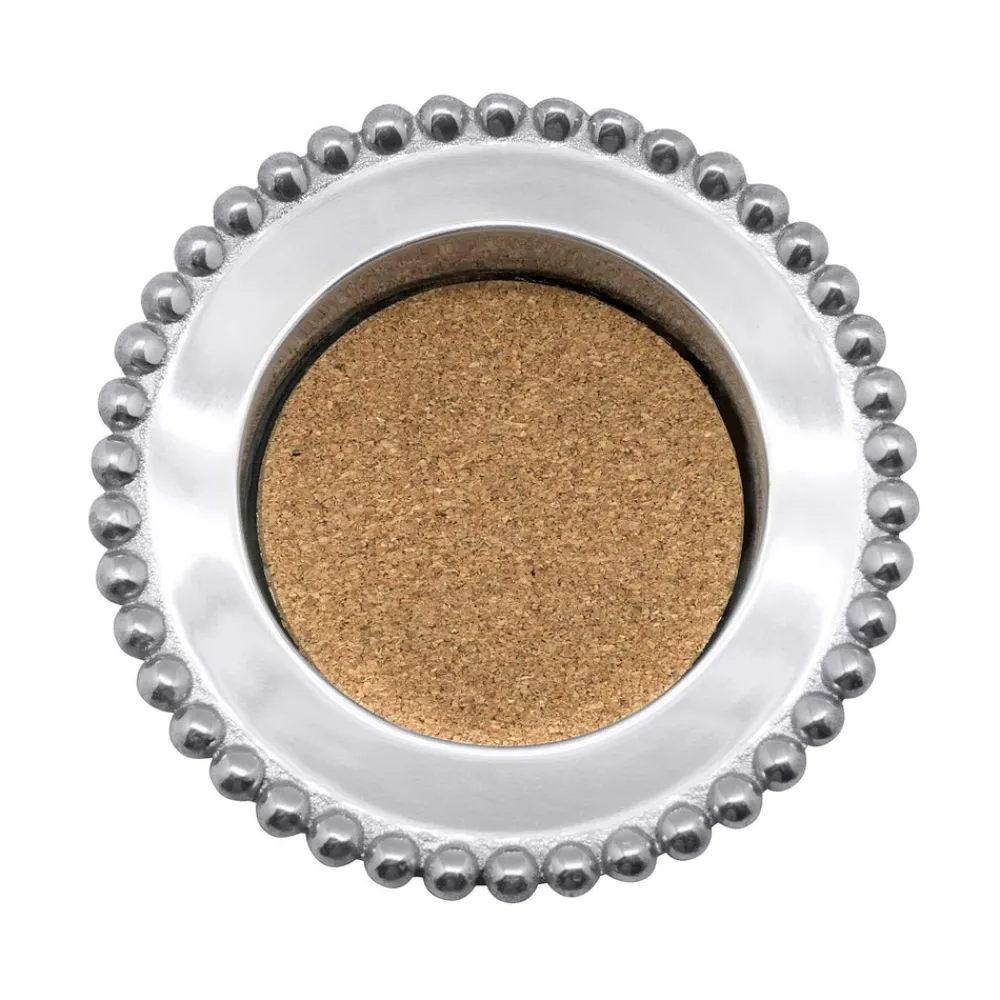 Mariposa Place Settings & Linens|Pearled Wine Coaster