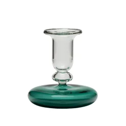 Issy Granger Candles|Pebble Glass Candlestick in Teal