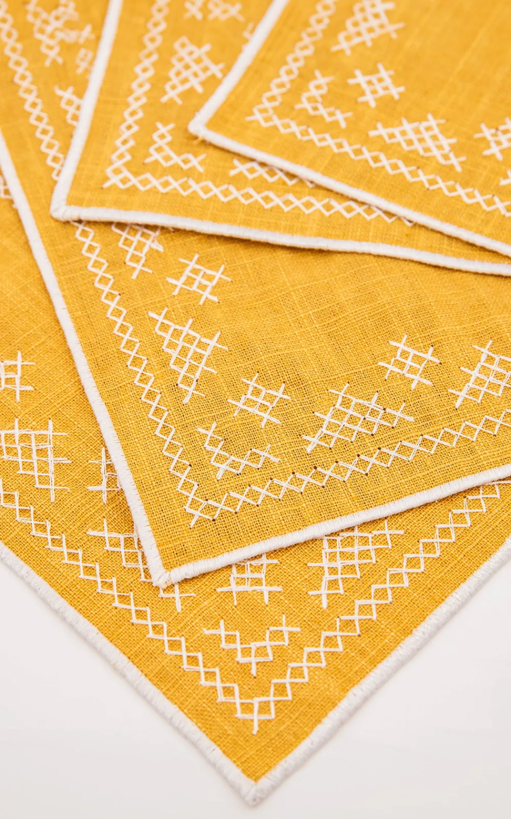 Esencial Hogar Place Settings & Linens|Pedralbes Placemats in Marigold, Set of 4