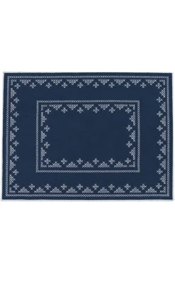 Esencial Hogar Place Settings & Linens|Pedralbes Placemats in Navy, Set of 4