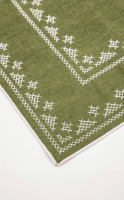 Esencial Hogar Place Settings & Linens|Pedralbes Placemats in Olive, Set of 4