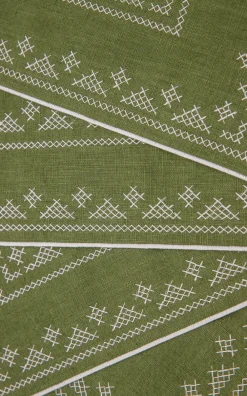 Esencial Hogar Place Settings & Linens|Pedralbes Placemats in Olive, Set of 4