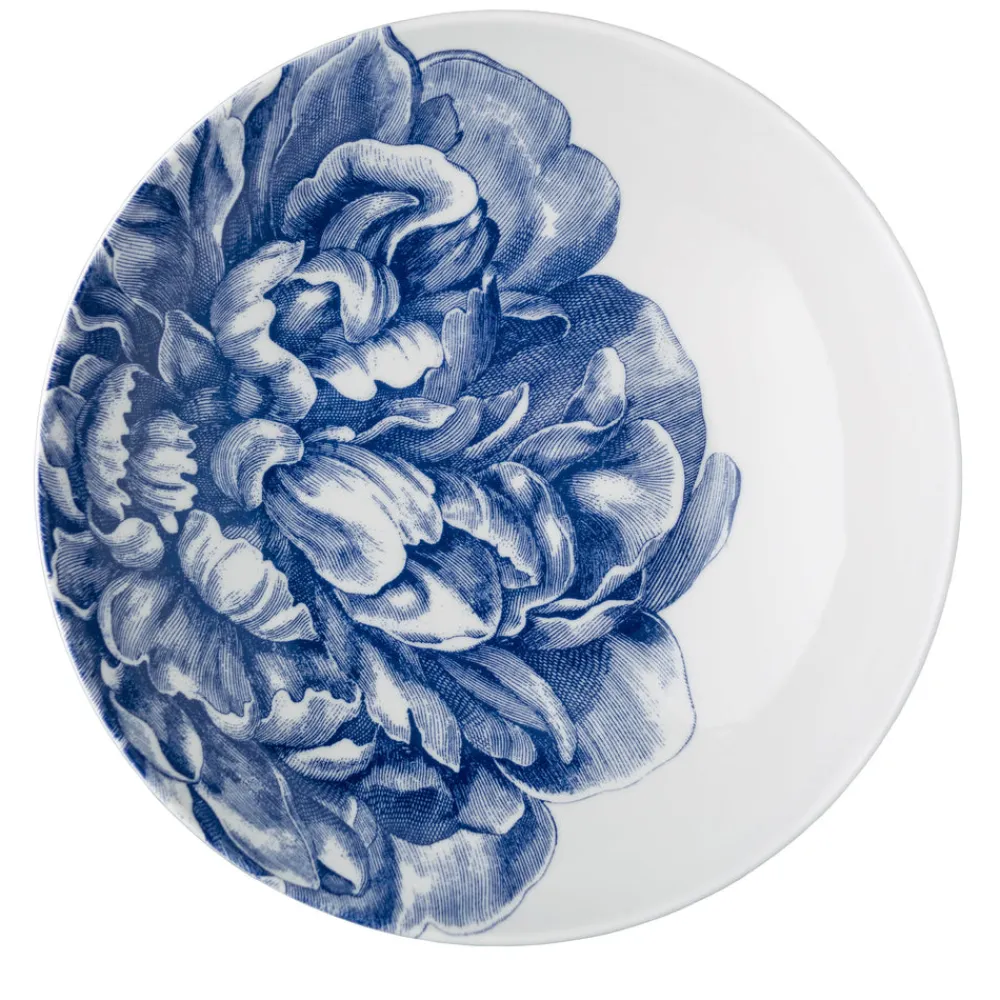 Caskata Dinnerware|Peony Blue Wide Serving Bowl