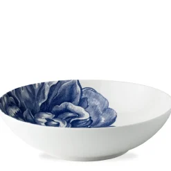 Caskata Dinnerware|Peony Blue Wide Serving Bowl