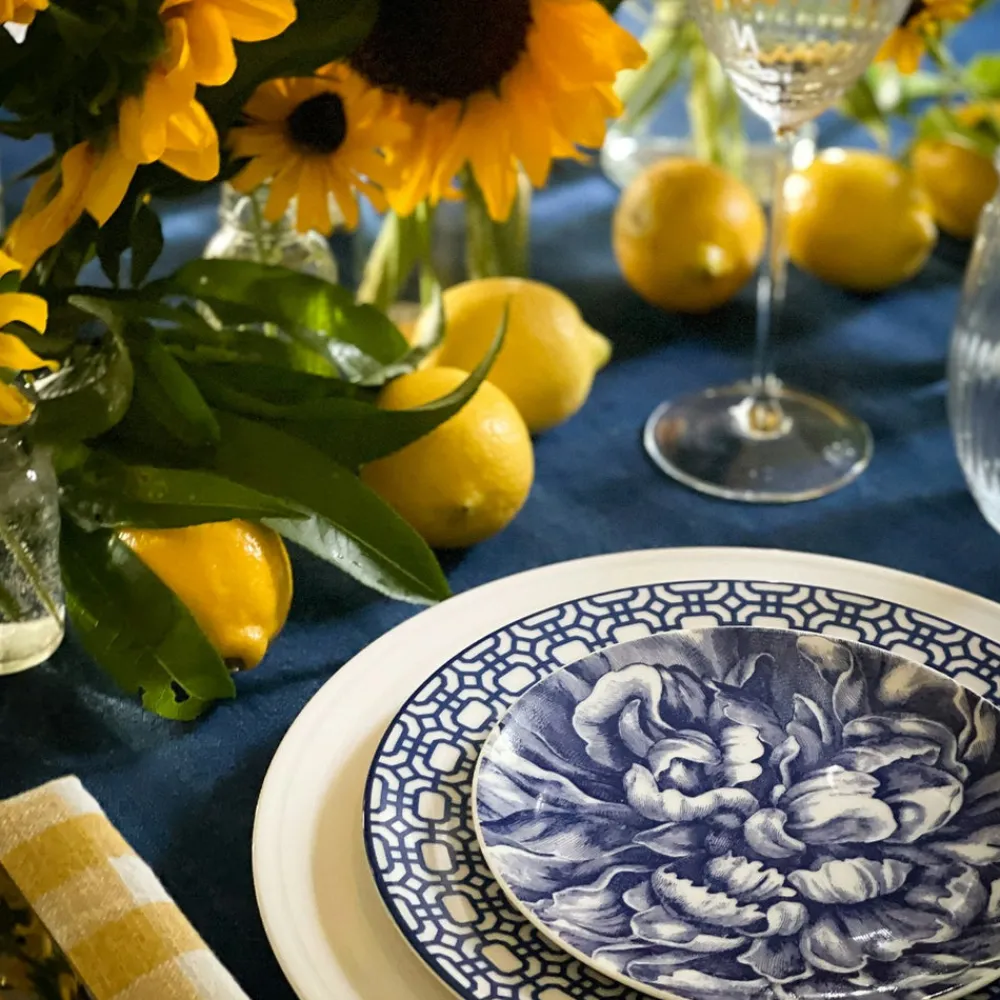 Caskata Dinnerware|Peony Canape Plates