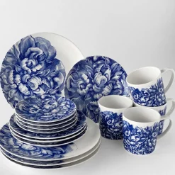 Caskata Dinnerware|Peony Canape Plates