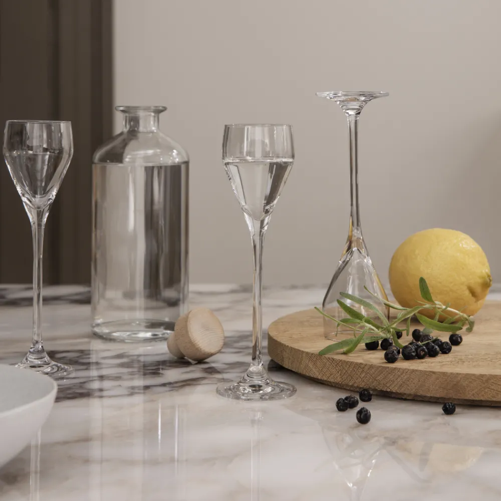 Holmegaard Glassware|Perfection Shot Glass Clear, Set of 6