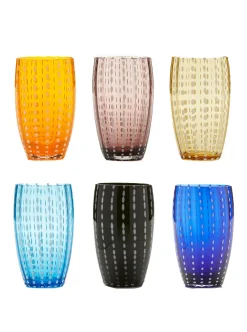 Zafferano Glassware|Perle Beverage Assorted, Set of 6