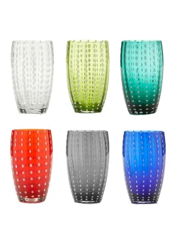 Zafferano Glassware|Perle Beverage Assorted, Set of 6
