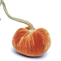 Hot Skwash Living|Décor|Persimmon Silk Velvet Pumpkin