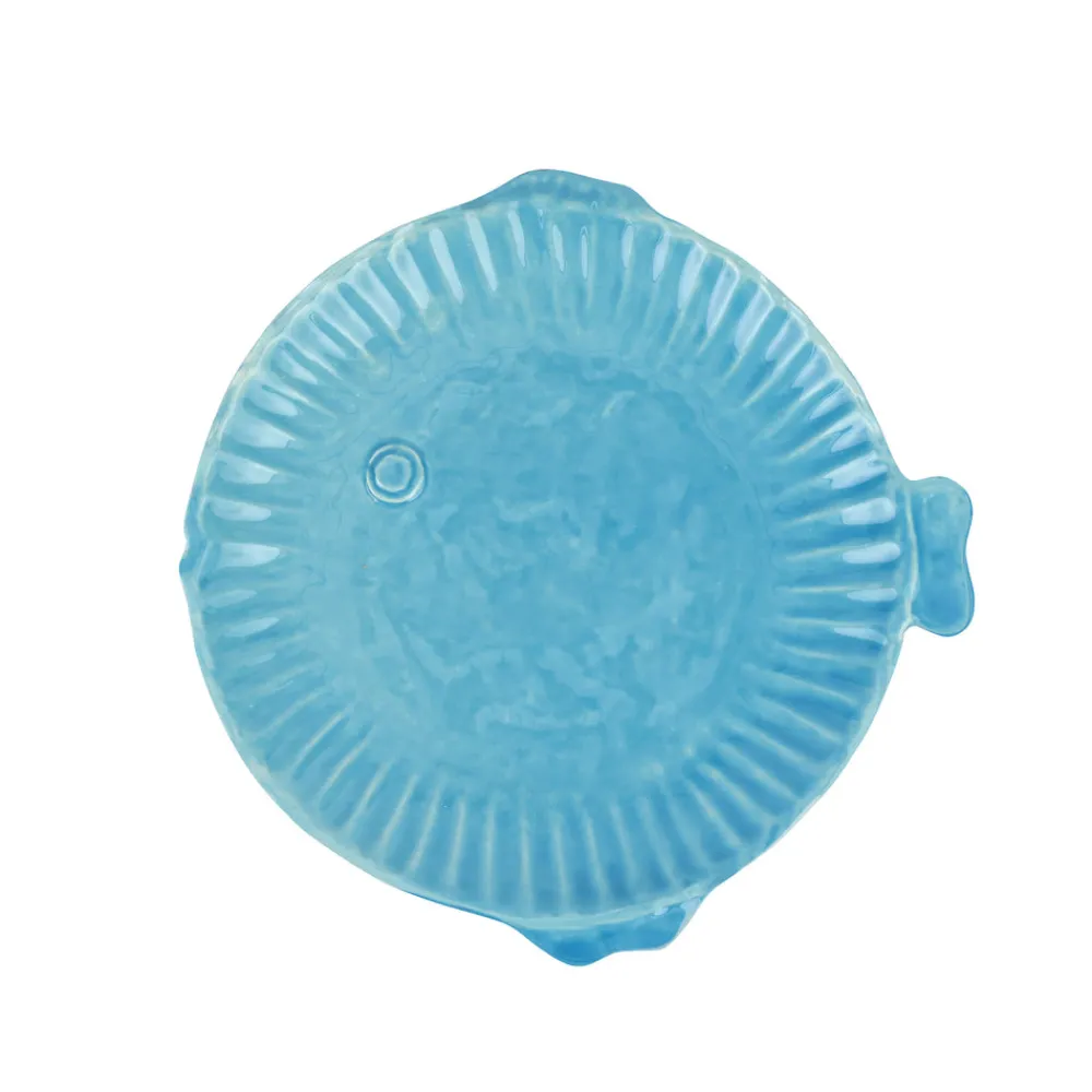 VIETRI Dinnerware|Pesce Serena Aqua Salad Plate