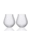 Caskata Glassware|Phoebe Clear Stemless Wine Glasses, Set of 2