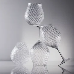 Caskata Glassware|Phoebe Clear Stemless Wine Glasses, Set of 2