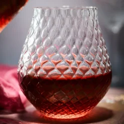 Caskata Glassware|Phoebe Clear Stemless Wine Glasses, Set of 2