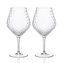 Caskata Glassware|Phoebe Clear Universal Wine Glasses, Set of 2