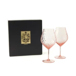 Caskata Glassware|Phoebe Rose Universal Wine Glasses, Set of 2