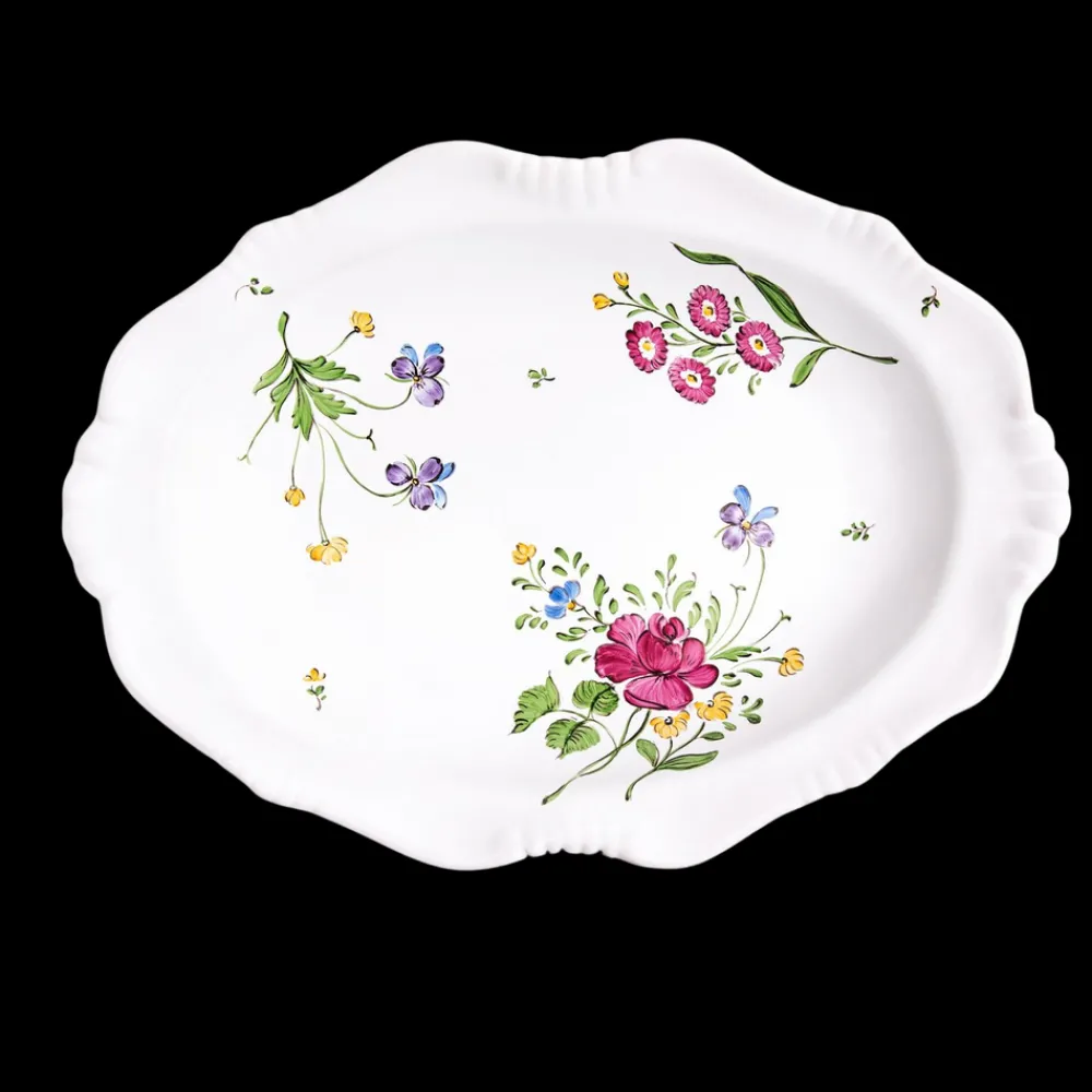 Z.d.G. Dinnerware|Picardie Medium Oval Dish in Florale