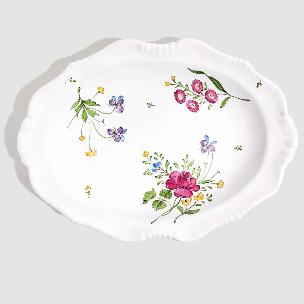 Z.d.G. Dinnerware|Picardie Medium Oval Dish in Florale