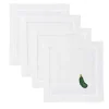 Henry Handwork Place Settings & Linens|Pickle Ornament Cocktail Napkins, Set of 4