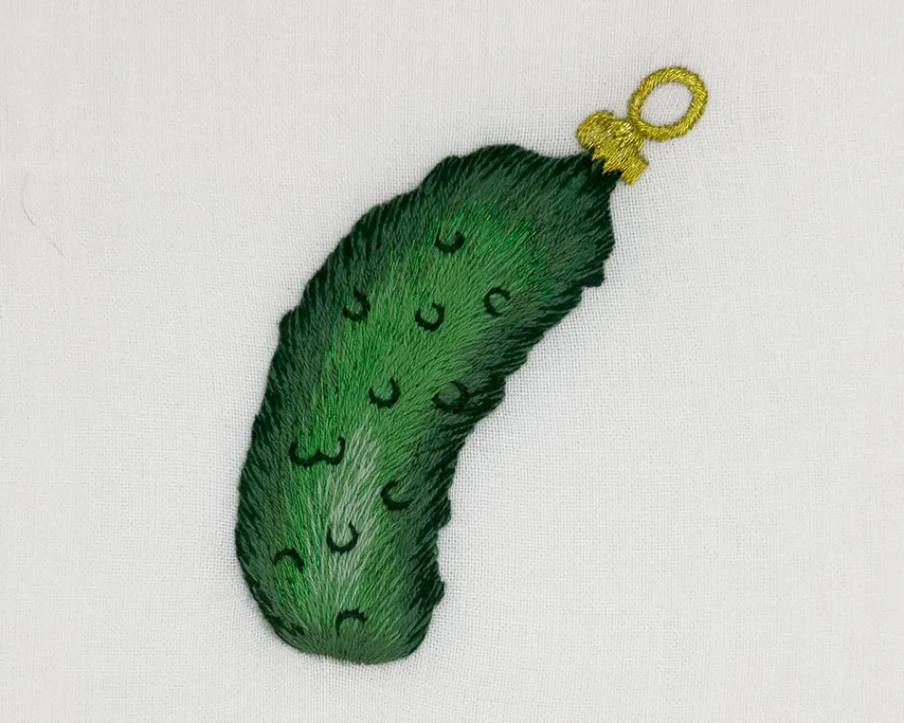 Henry Handwork Place Settings & Linens|Pickle Ornament Napkin