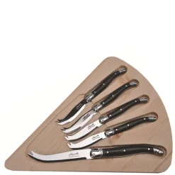 Jean Dubost Laguiole Flatware|5-Piece Cheese Set in Black
